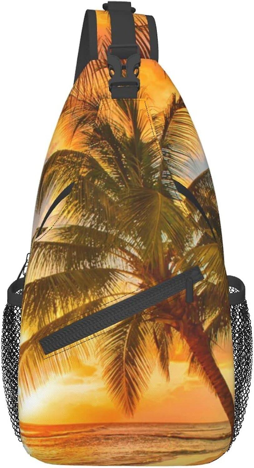 AL227 תיק חזה מוצלב חמניות קרוסבודי תרמיל קלע עמיד תיק נסיעות מזדמן ליוניסקס