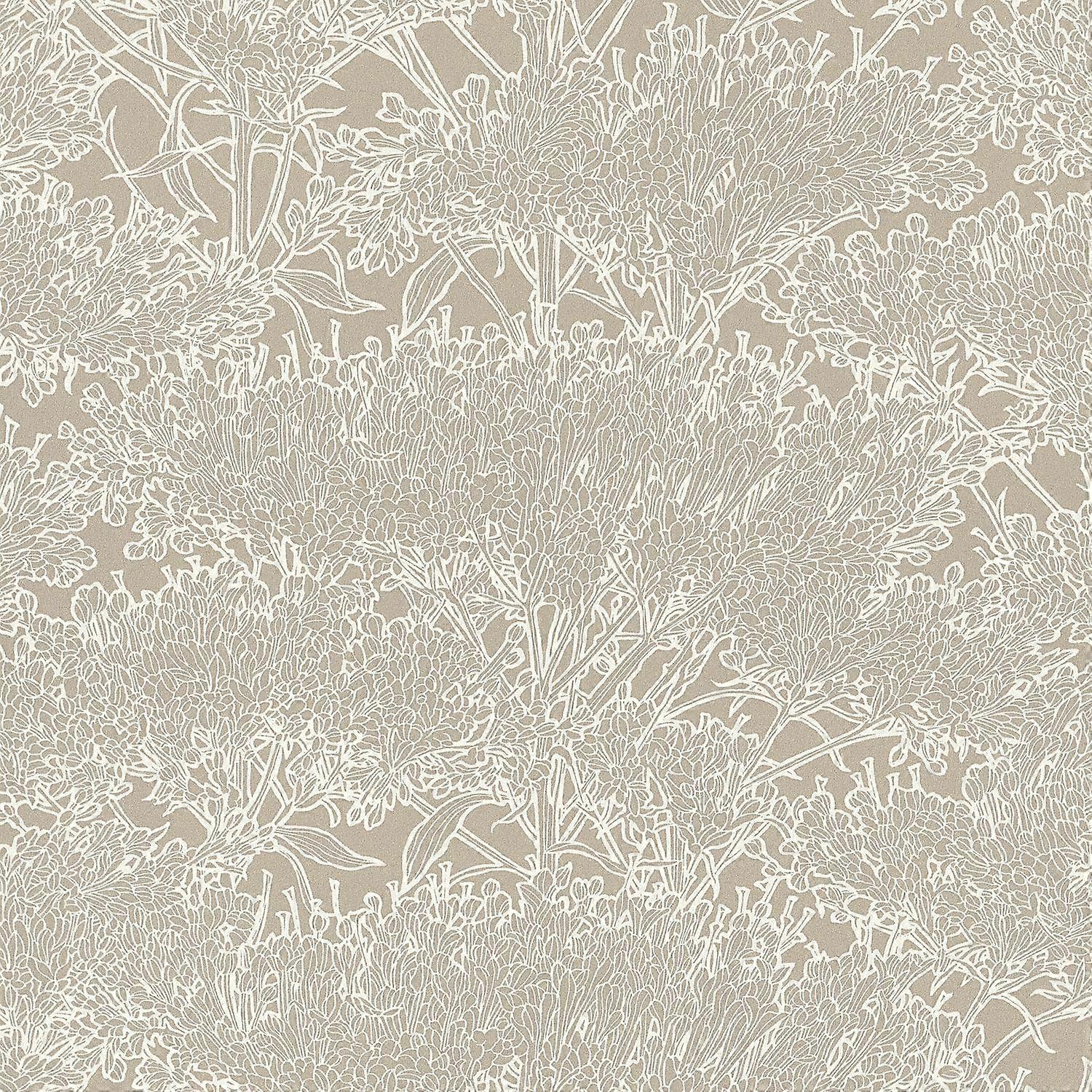 Nature non-woven wallpaper wall Profhome 369724-GU slightly textured with graphical pattern matt grey silver beige