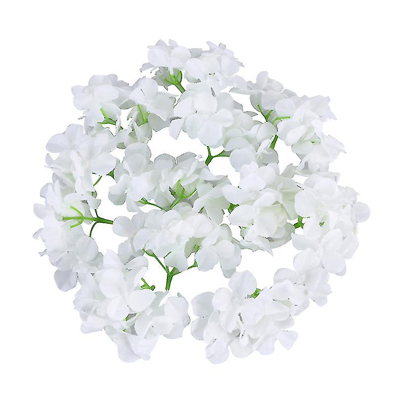 20pcs White Hydrangea Flowers