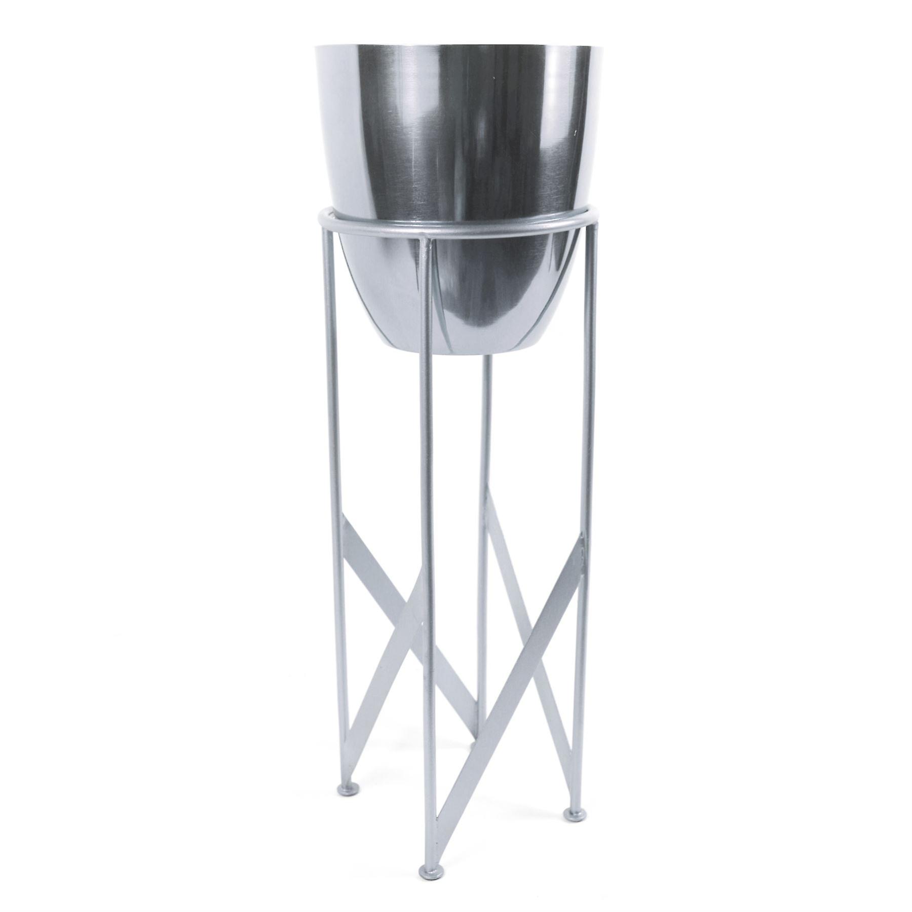 Silver Planter with Matching Stand 55cm