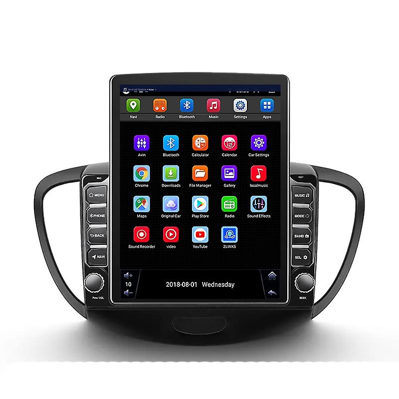 Car Radio For Hyundai i10 2007-2013 Stereo Multimedia Player Android For Tesla Style 9.7 Inch
