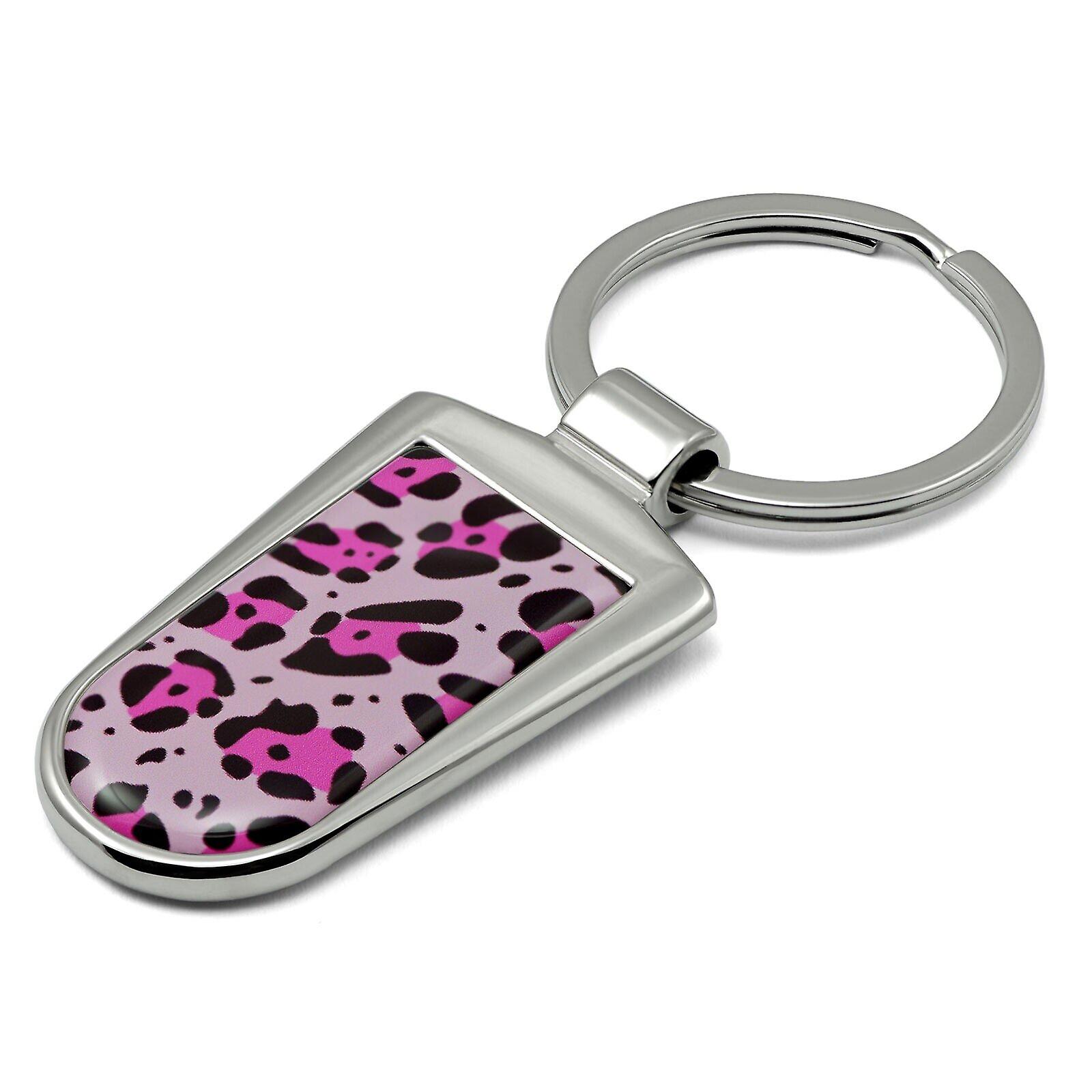 Leopard Print Key Ring - Pink KRG-50.18