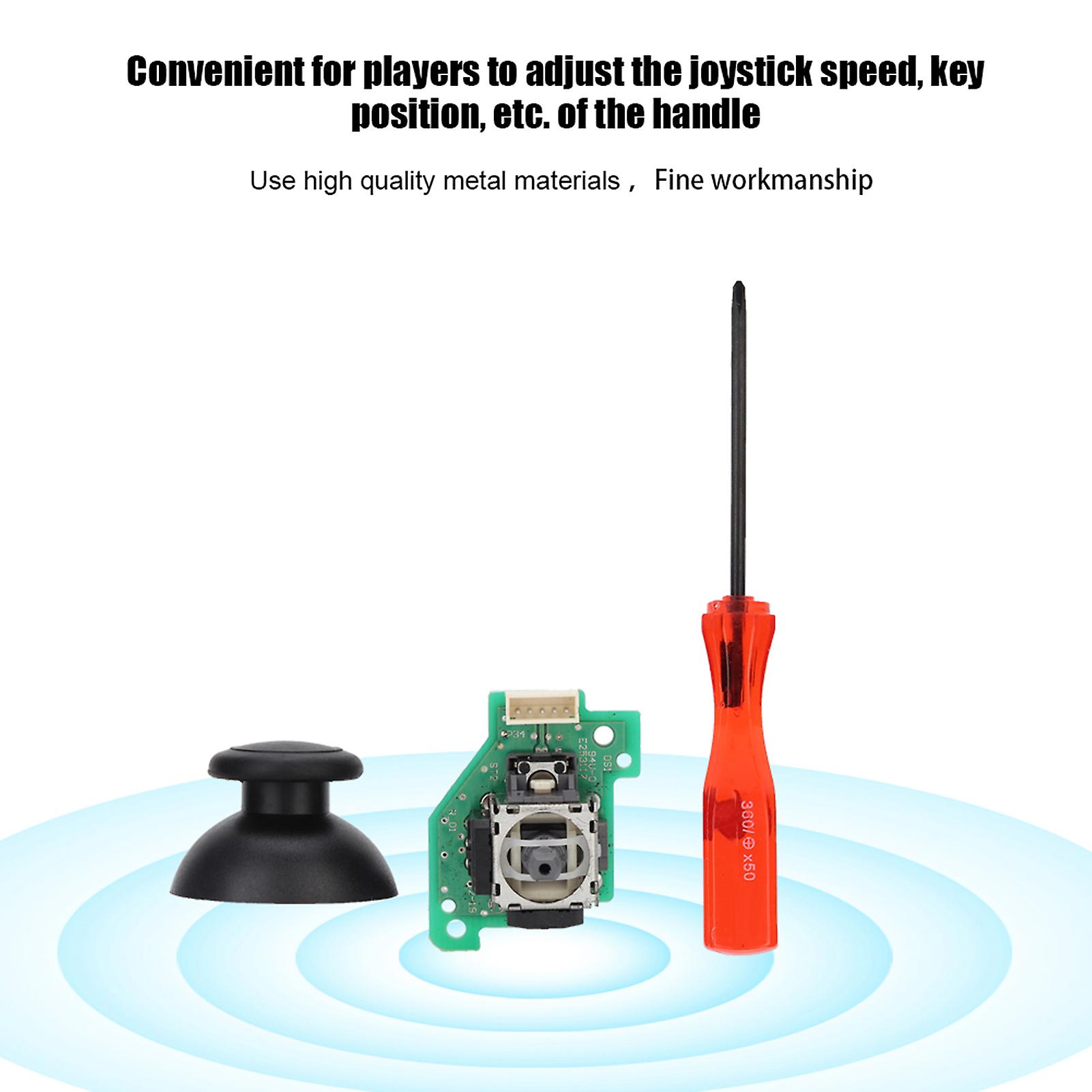 Replacement 3D Analog Joystick Sensor Module Set for WII U, Metal
