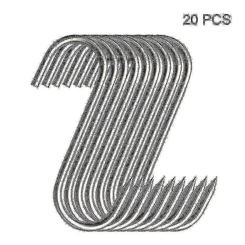 20pcs Stainless Steel Hooks With Sharp Tip For Butcher Shop For Kitchen Hot And Cold Smoking Practical Hook Drop Shipping