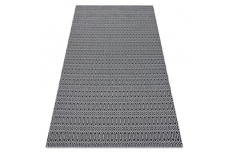 Carpet CASA, ECO SISAL Boho Eyelets 22075 black / grey, recycled carpet