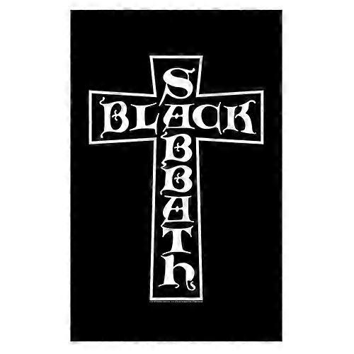 Black Sabbath Cross Textile Poster
