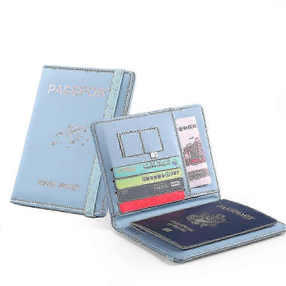 Simple Passport Card Wallet Large Capacity Multiple Slots Purse For Outdoor Travel_Dec