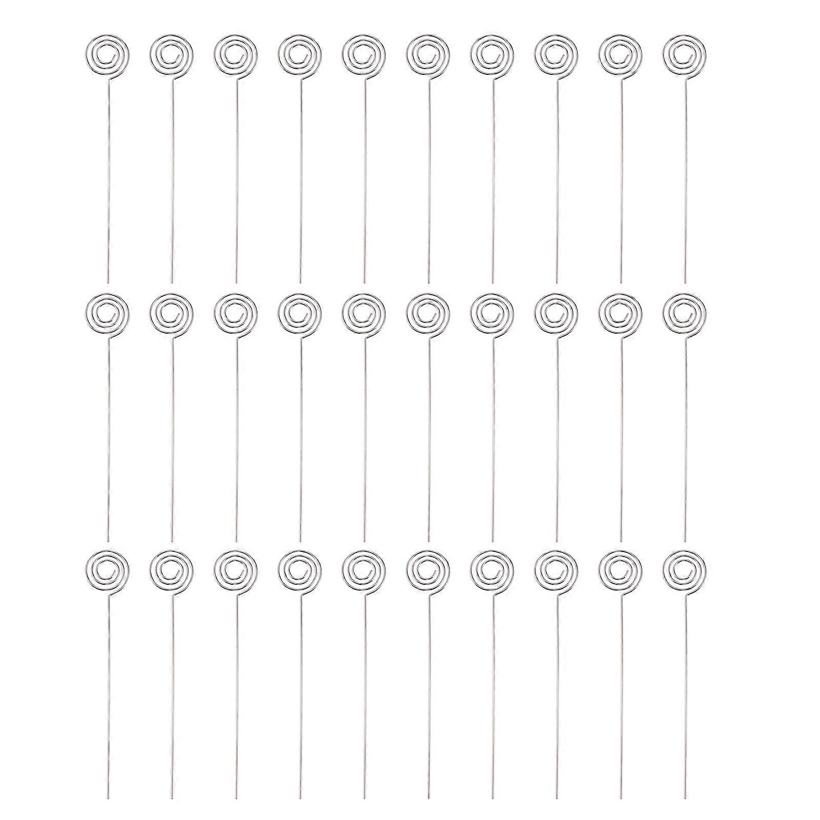 30Pcs Table Number Holder Wire Clips Decorative Picture Memo Note Photo Clips