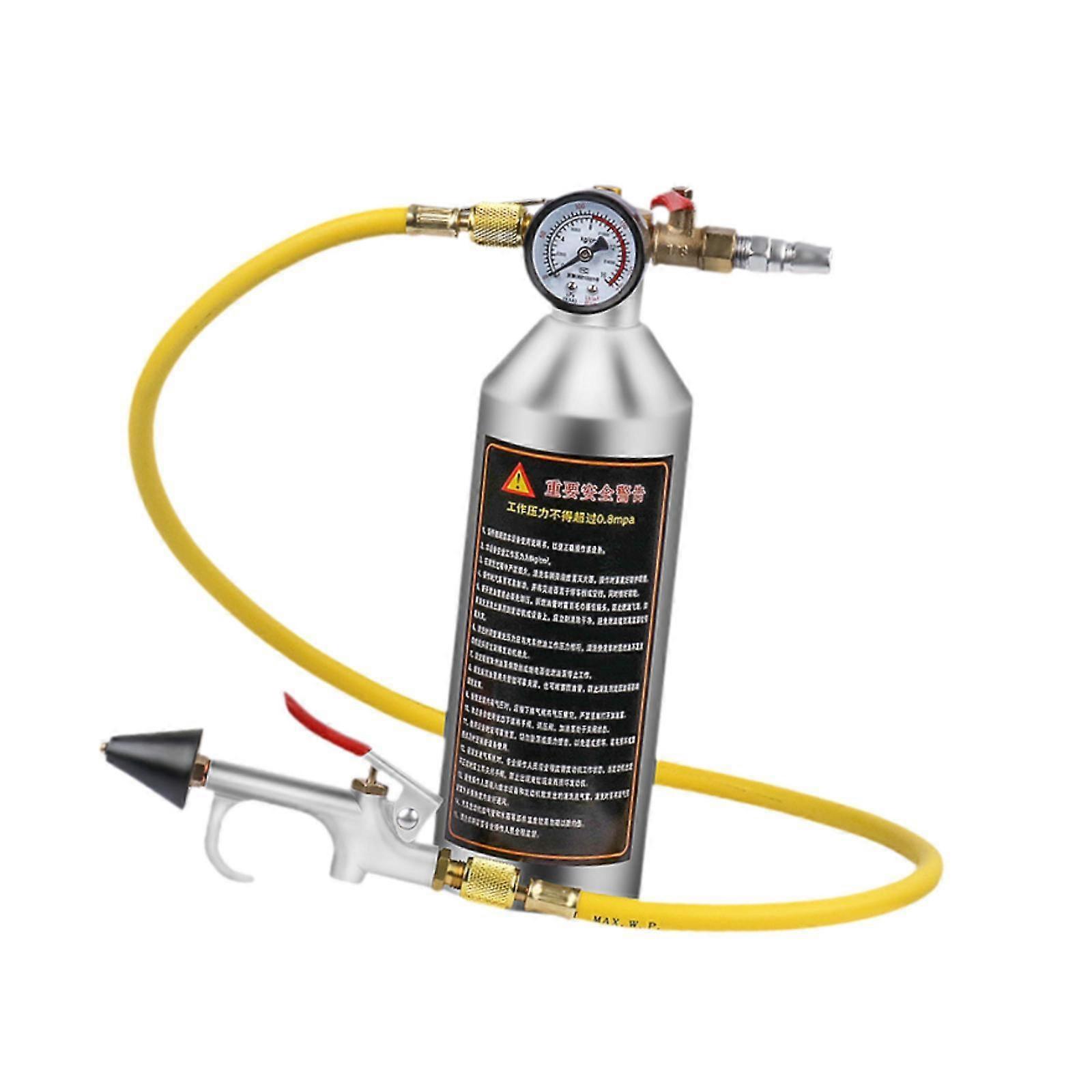AC Flush Kit 1000ml Empty Canister Air Conditioner System Flush Canister Kit