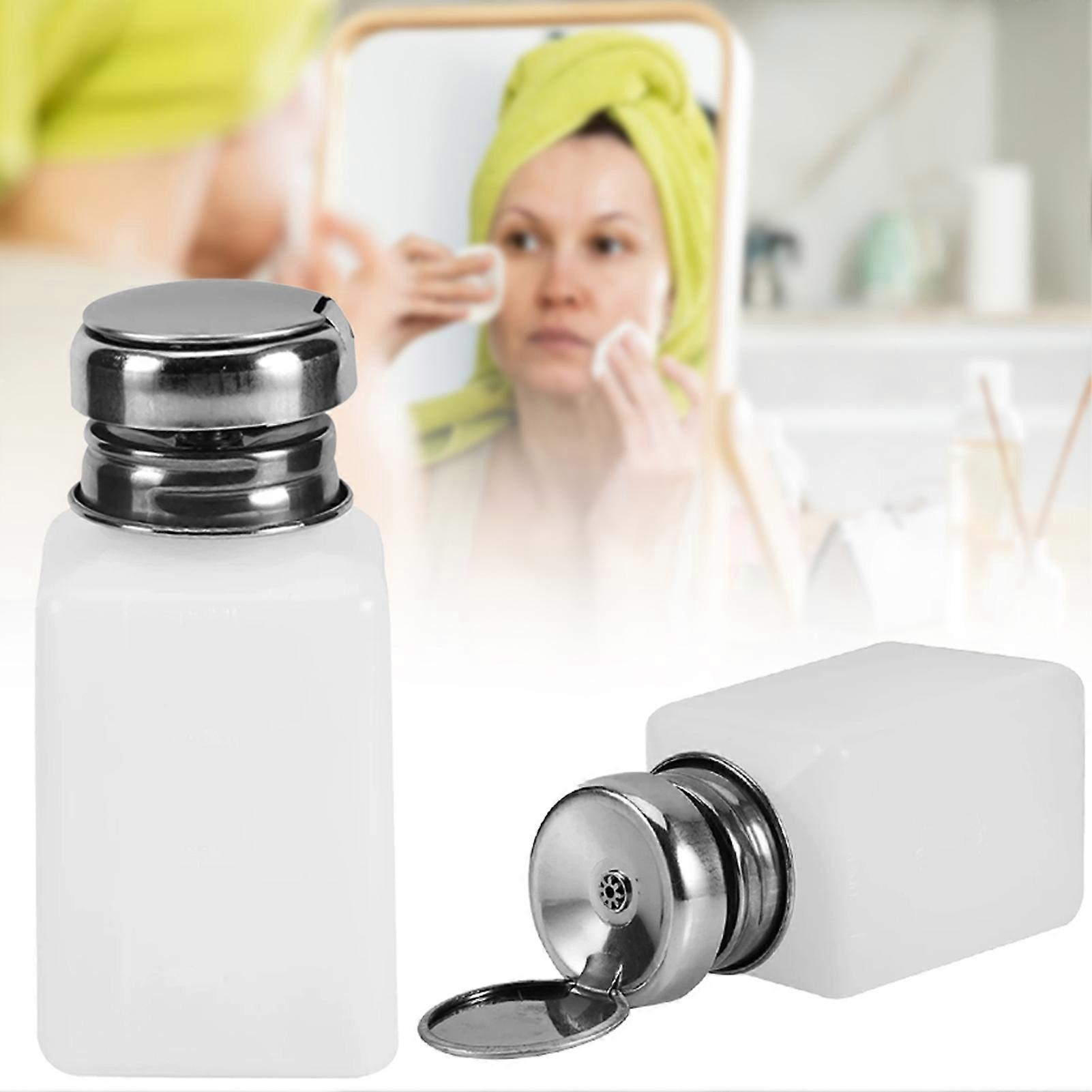 200ML Plastic Pump Dispenser Empty Plastic Liquid Storage Bottle for Nails Polish