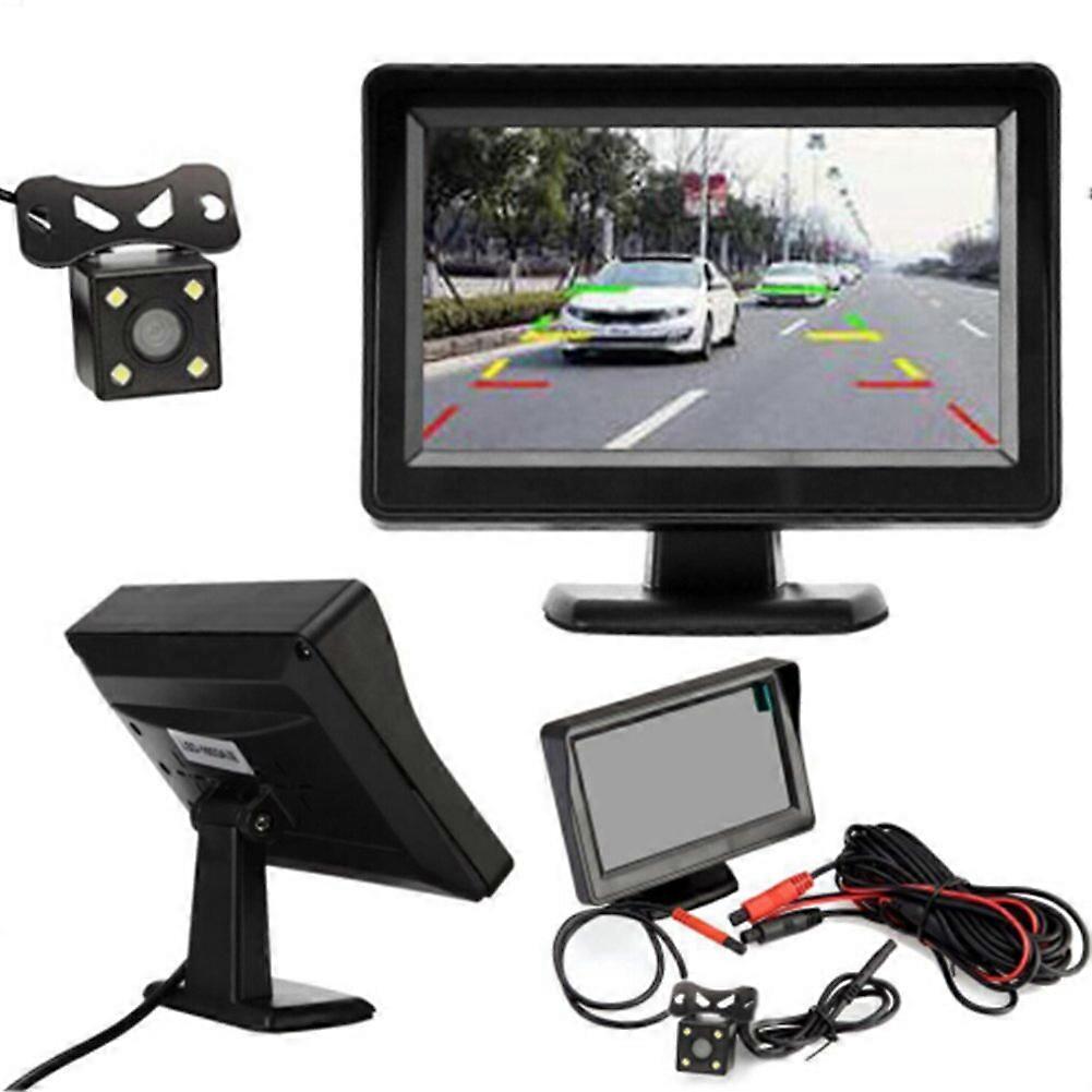 Auto Parking Rear View Camera Assistance 4led Night Vision Car With 43 Inch Color Lcd Car Video Rear View System Camera New