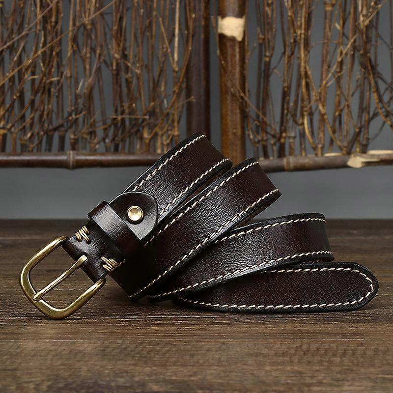 2.8cm רוחב חגורת נשים מעצבת חגורה נשית לחגורות עור עור פרה סיכת סיכה חגורות אבזם וינטאג' מפואר לג'ינס