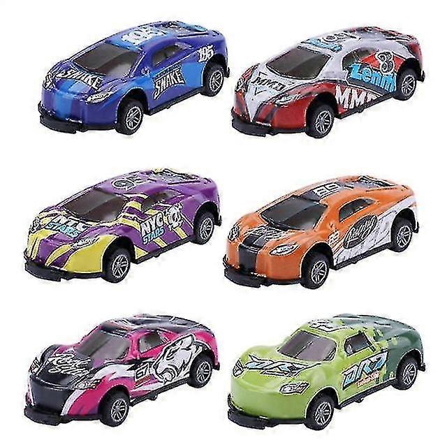 6pcs Children Stunt Toy Car Pull Back Ejection Jumping 360 Flip Dump Birthday Gift