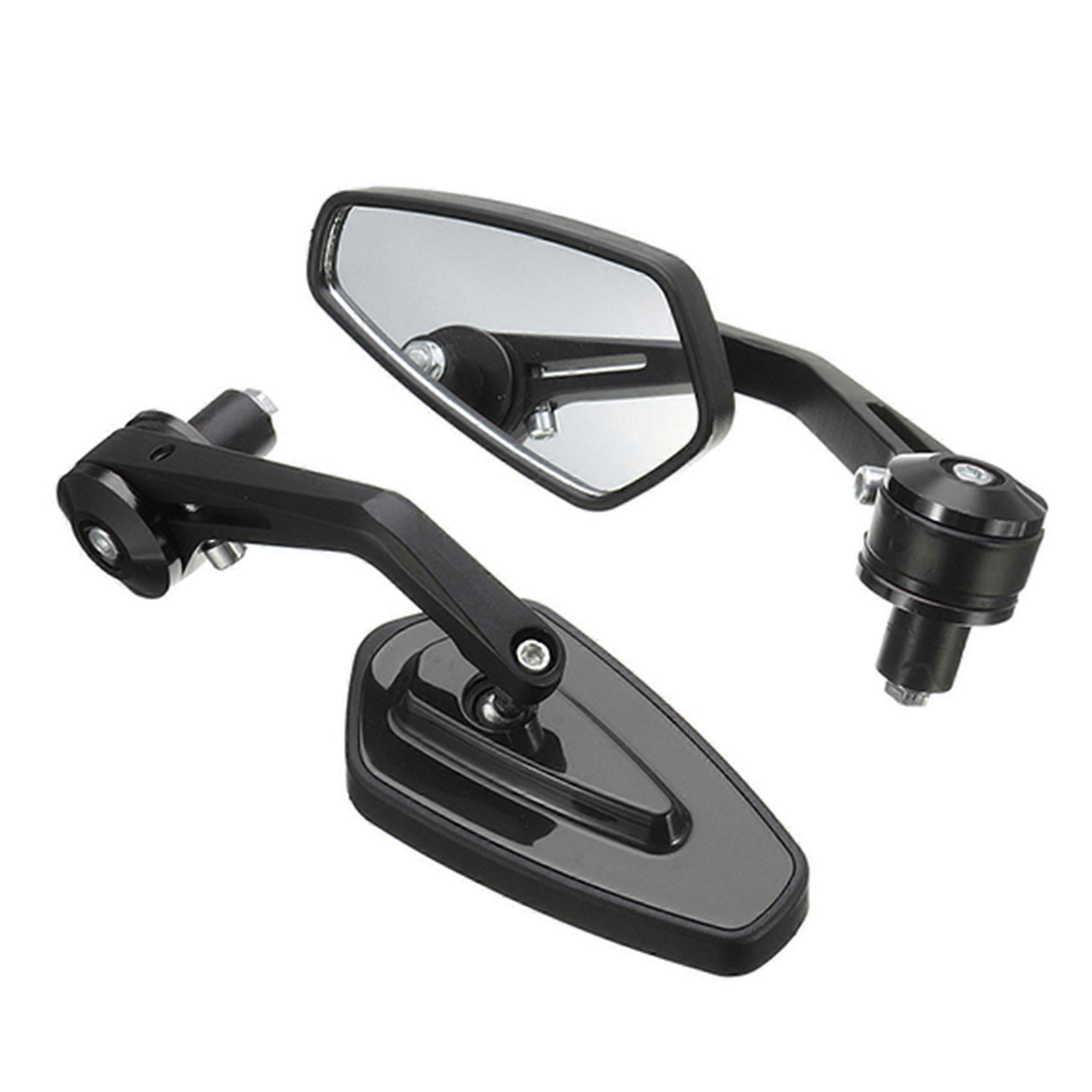 1Pair 7/8Inch 22mm Motorcycle Handlebar Mirror Bar End Reversing Mirrors for Dirt Bikes ATV A