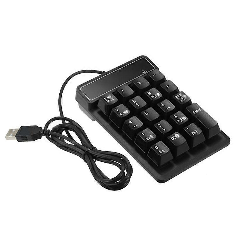 Mini USB Wired Numeric Keypad 19 Keys Digital Number Pad Numpad Keyboard for Windows XP/7/8 Laptop PC Computer Accessories