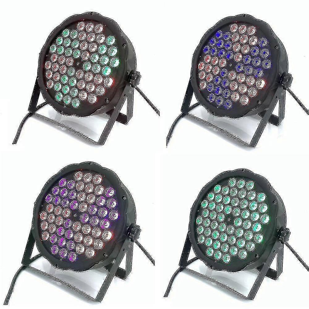 Led Par Lys 54x3w Dj Par Led Rgbw Vask Diskolys 54x4W RGB 3in1 Vindmølle Farve UV-lys Dmx Con