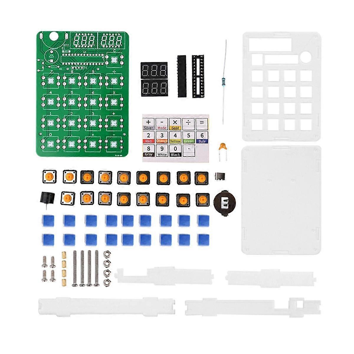 Diy Calculator Electronic Production Kit 51 Microcontroller Teaching Experiment Welding Practice Di