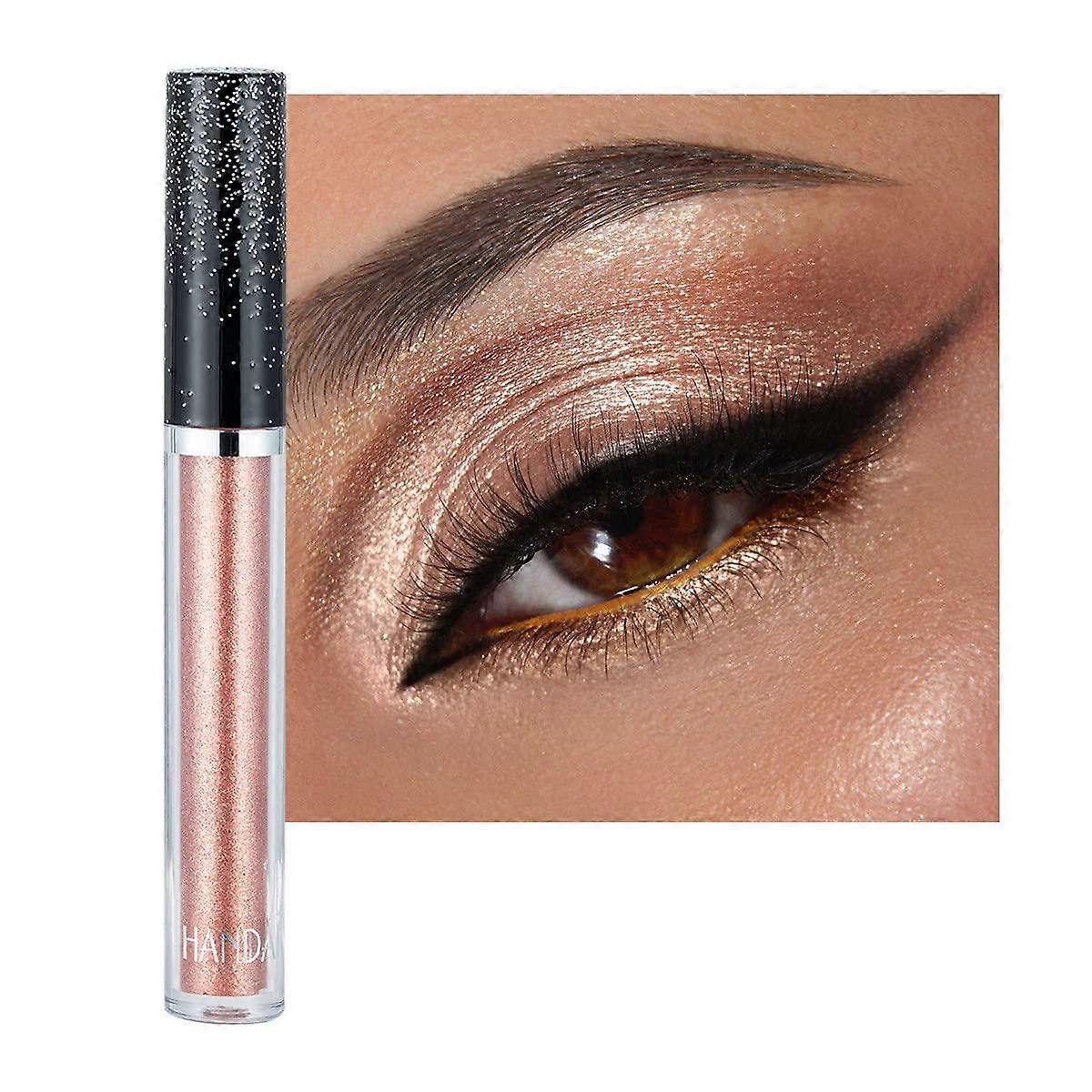 Glitter Oogschaduw Shimmer Langdurig Effect Glanzend Pigment Oogschaduw Glow Eye Makeup (Lichtbruin) YCFR