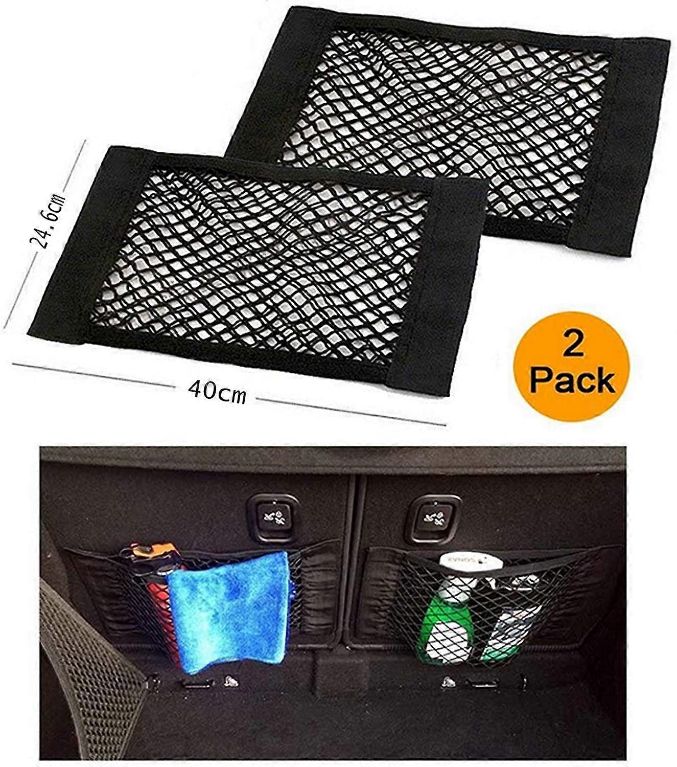 Trunk Storage Net, [2 Pack] Car Storage Net - Bottles, Groceries, Storage Add on Organizers for Car Truck