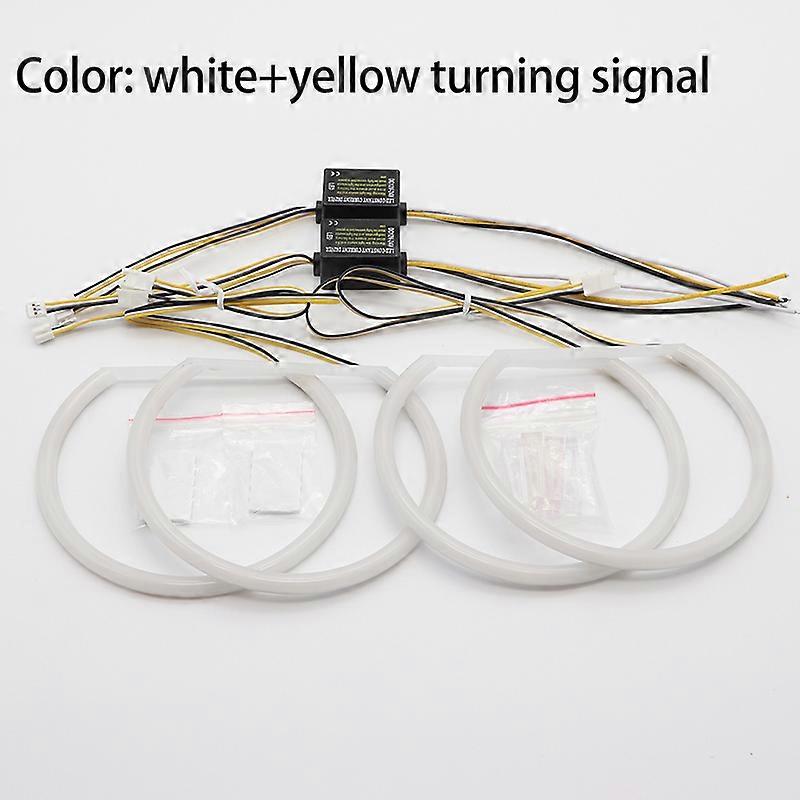 LED SMDコットンライトスイッチバックエンジェルアイハローリングDRLキットBMW 5シリーズE39 525i 528i 530i 540i 1997 1998 1999 2000