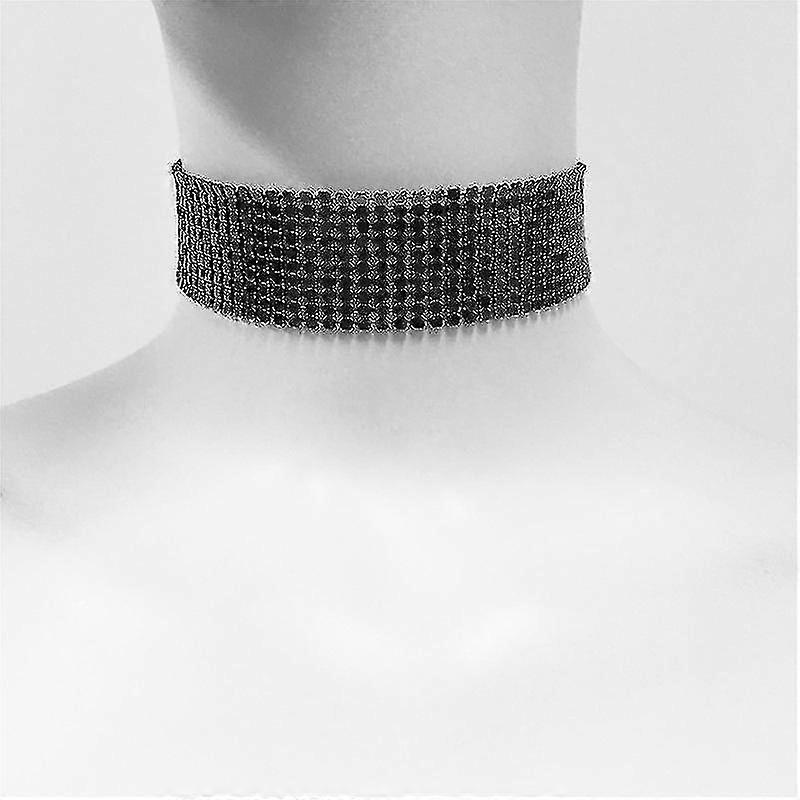 Boho flitteres choker nyaklánc nőknek - arany fényes flitterek rövid lánc parti ékszer kiegészítők