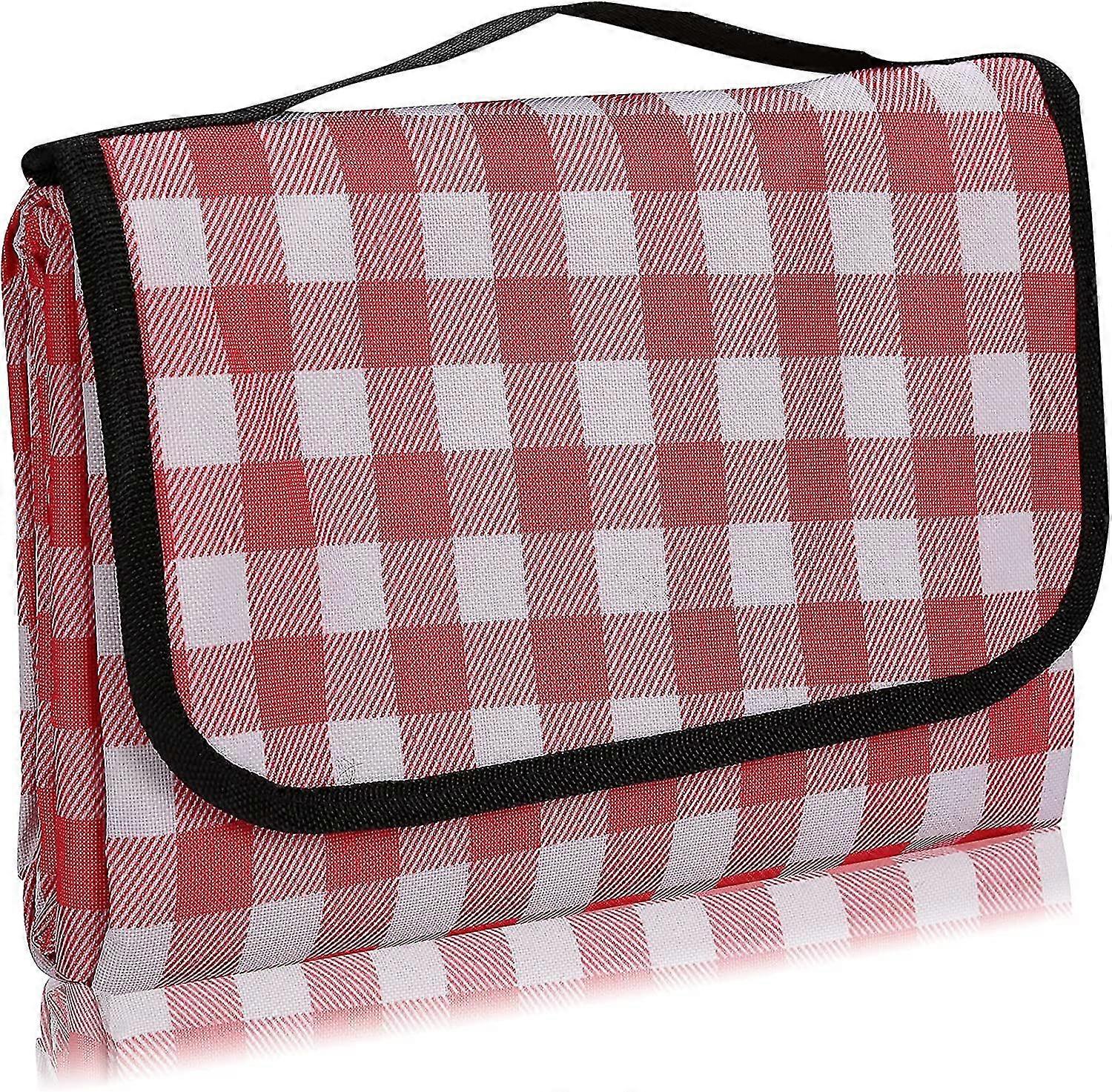 Picnic Blanket,outdoor Large Size Multifunctional Beach Blanket, Waterproof Backing Mat Rug With Carrying Handle Foldable And Lightweight For Family C