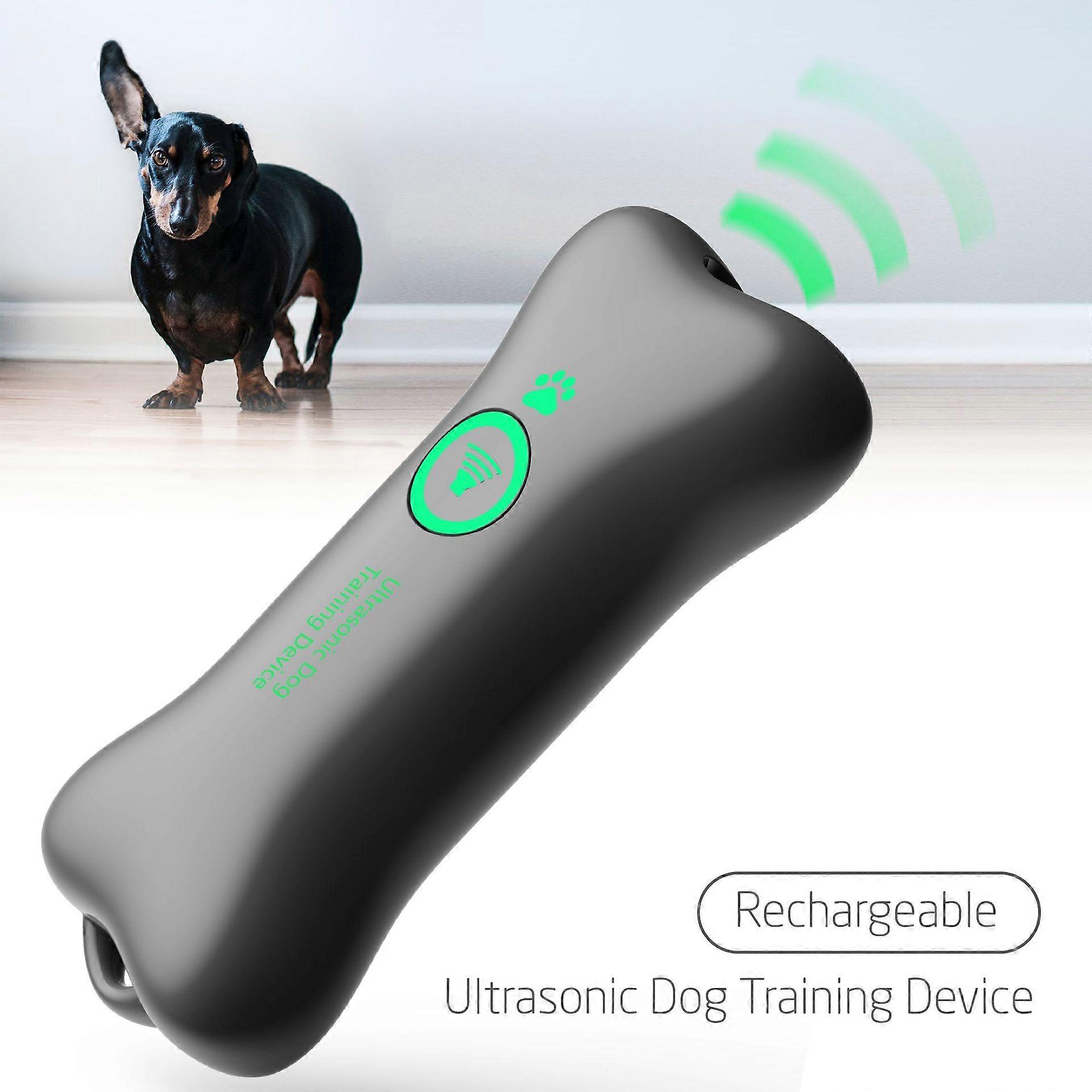 D9 Rechargeable Ultrasonic Dog Training Device Anti Barking Device for Dogs with Fluorescent Laser LED Indicator