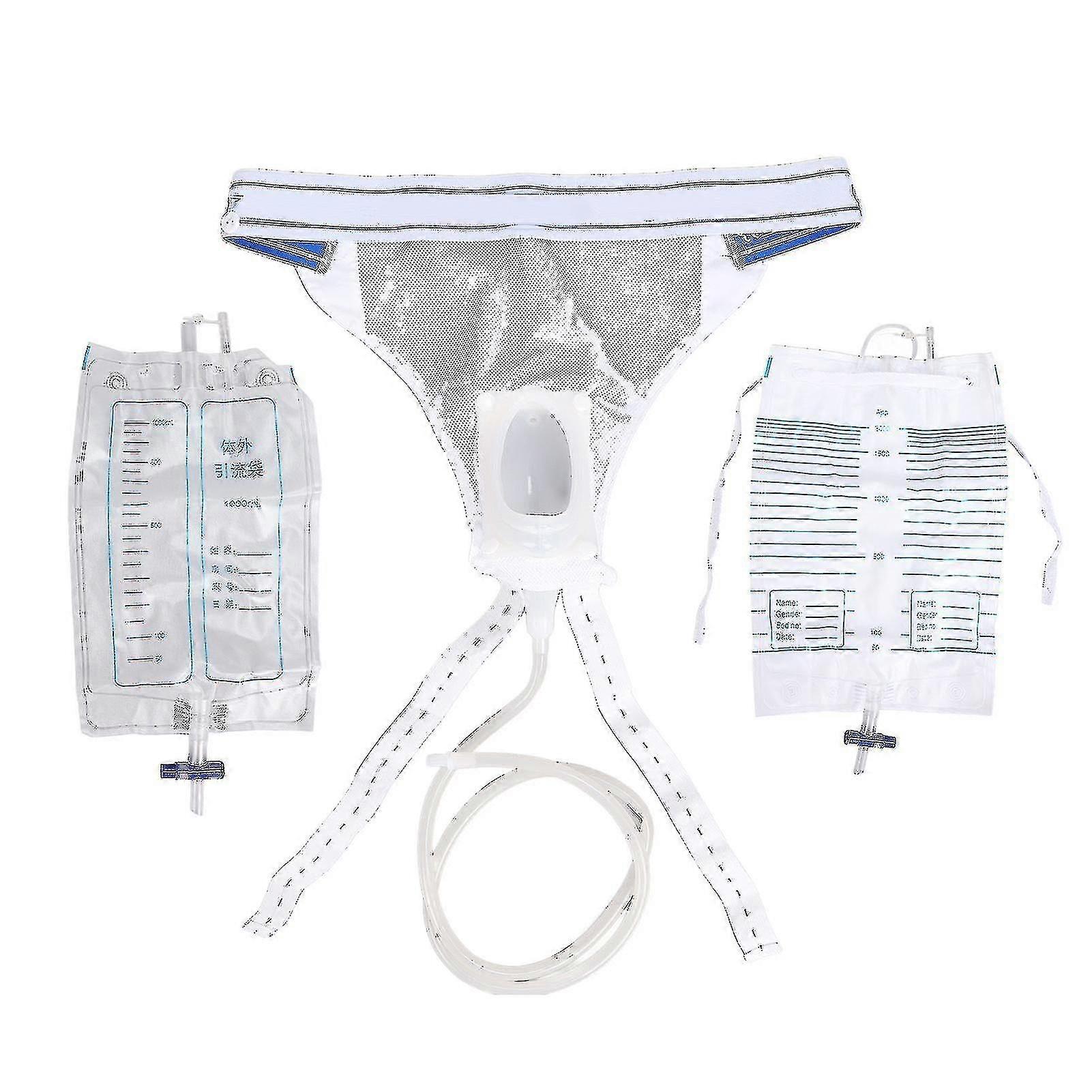 جامع البول المحمولة سيليكون أنثى كيس تصريف البول جامع قسطرة للنساء المرضى المسنين Tw