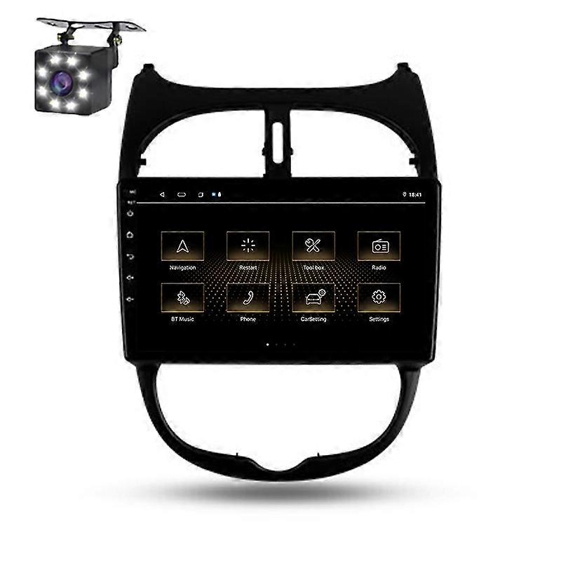Android Auto Multimedia For Peugeot 206 1998 - 2012 Car Radio Wireless Carplay Navigation GPS