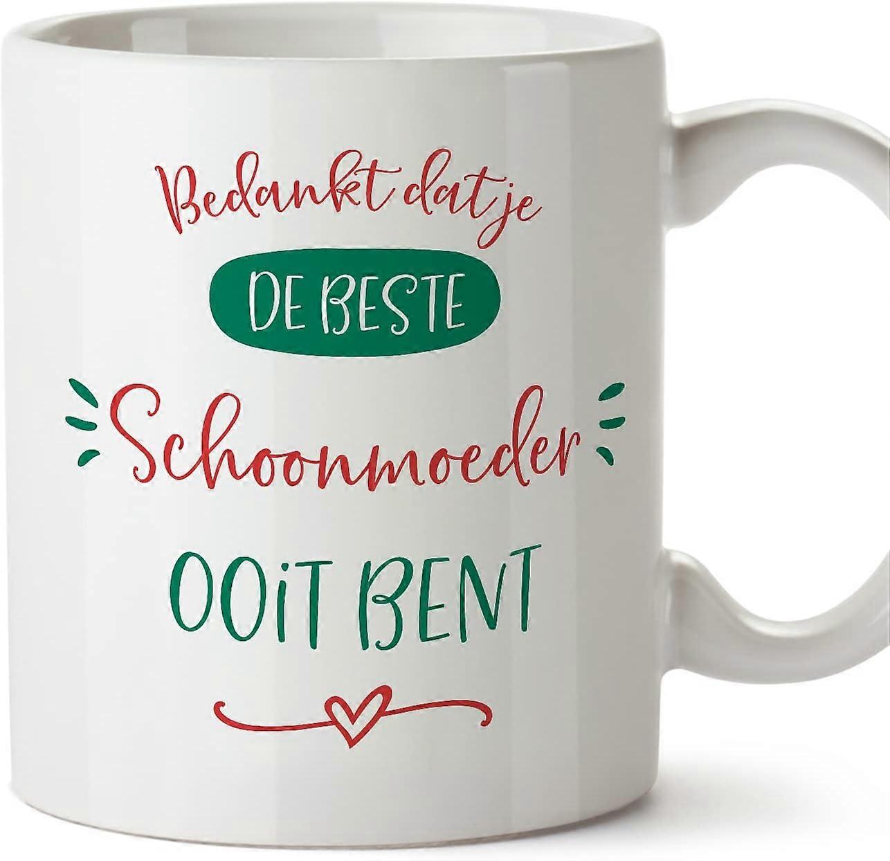 オランダの義母マグカップBEDANKT Beste Familie面白いギフトセラミック11オンスマグ