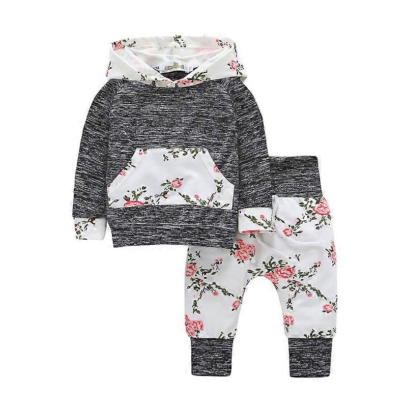 2018 Autumn Winter Baby Children Clothing Sets Hoodies Sweatershirt+Pants Plaid Coat Romper Floral Baby bebe kid clothes outfit