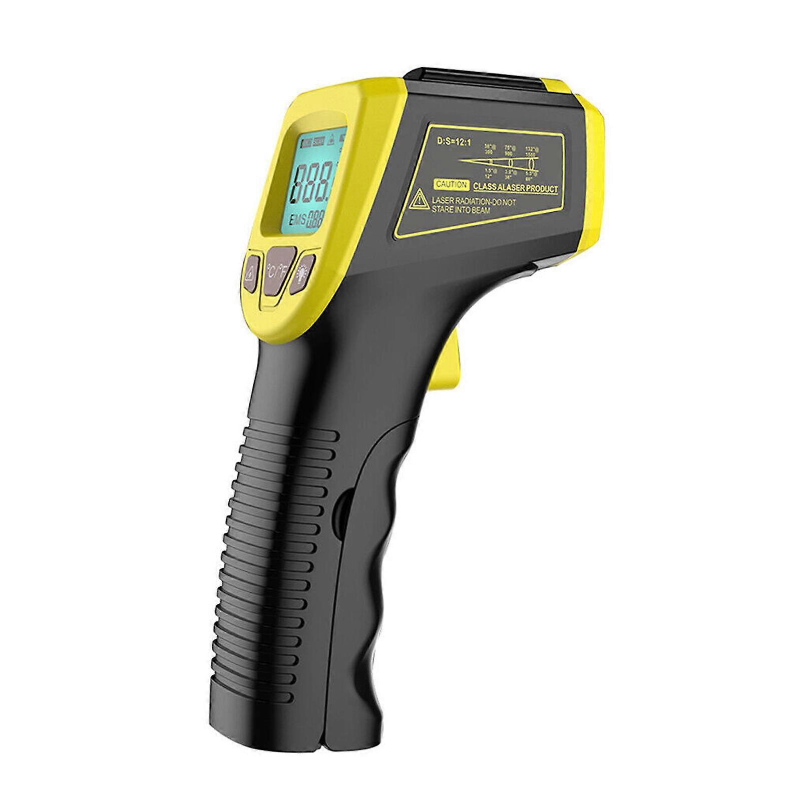 -50 +600C IR Termometro Infrarot Pirometro Laser Temperaturmessgert Industrie FT