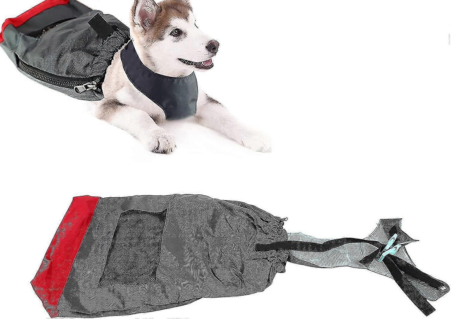 Felçli Evcil Hayvanlar Sürükleme Çantası, Engelli Köpek Kedisi İçin Aşınmaya Dayanıklı Oxford Kumaş Yürüyüş Sürükleme Çantası, Evcil Hayvan Göğsünü Ve Uzuvlarını Korumaya Yardımcı Olur