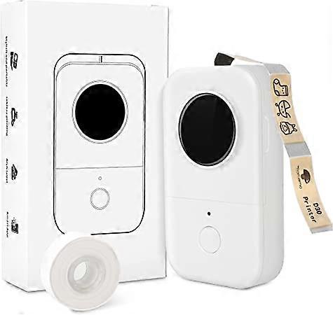 ZK-Self Adhesive Bluetooth Label Printer Label Maker - White