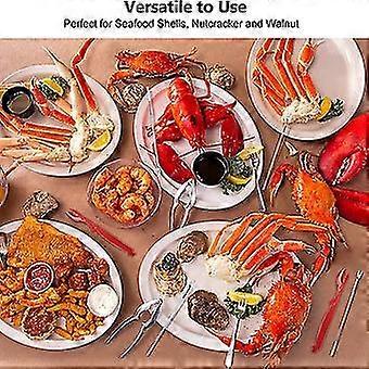 Crab Crackers And Tools, Lobster - 2 Crab Leg Crackers And 4 Crab Leg Forks Sturdy & Durable & Rust