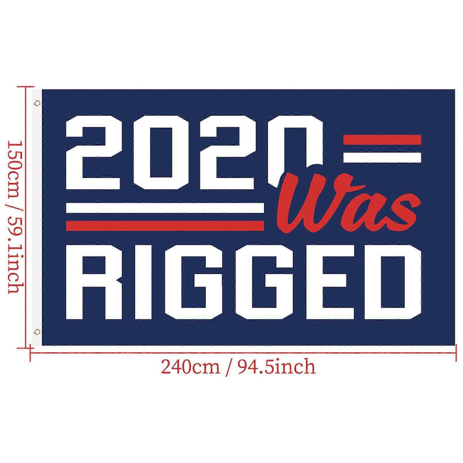 2020 Was Rigged Flag Garden Flag Polyester Printing Outdoor Sign Garden