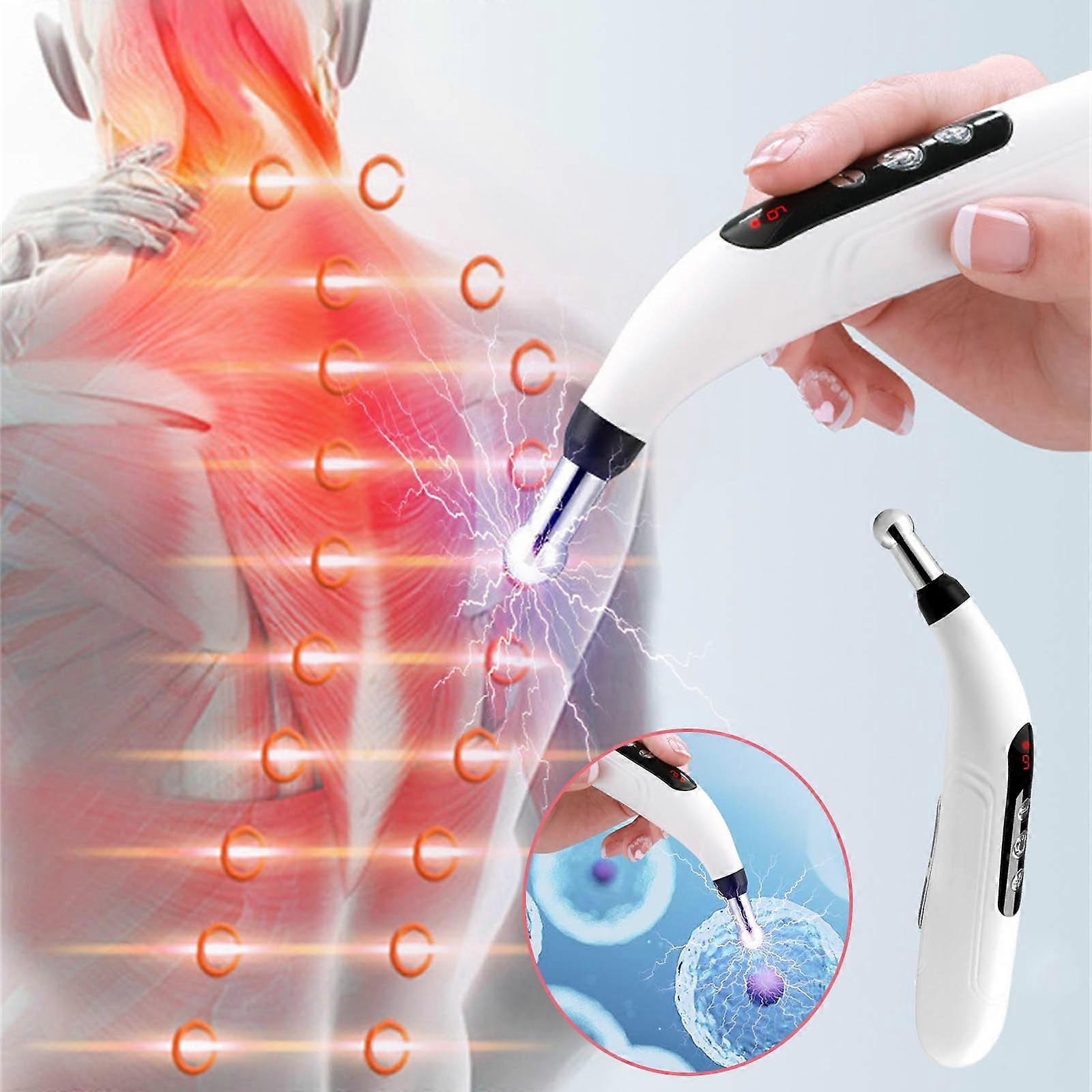 Rechargeable Pen Automatically Finds Acupoints, Massager, Acupressure Stick, Household Electronic Acupuncture And Moxibustion Tool, Dredging Stick