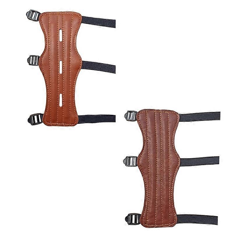 Recurved Arm Guard for Shooting Adjustable Lightweight Arm Protector PU Bracers for Archery Enthusiasts