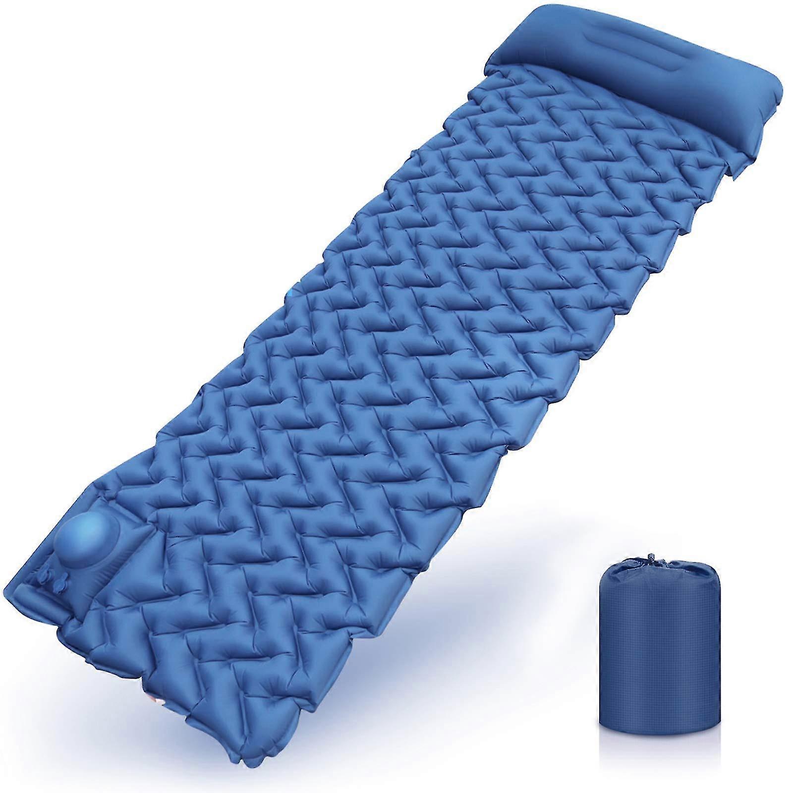 Camping Sleeping Mat, Ultra-light Air Mattress With Pillow, Foldable, Light, Small Pack Size, Waterproof Sleeping Mat