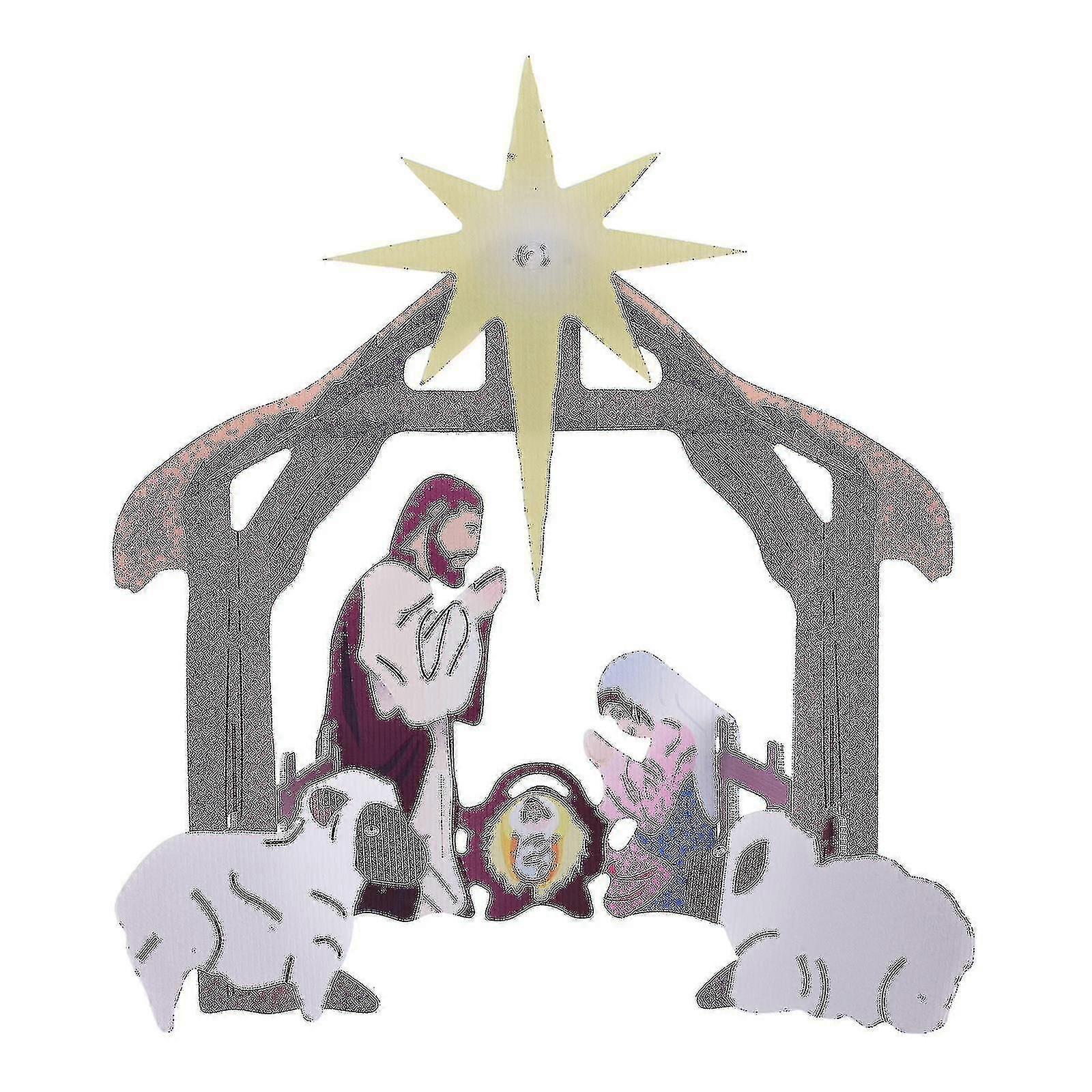 Outdoor Nativity Scene, Nativity Sets For Outdoor R, Lar Holy Nativity Set Outside Display Rats