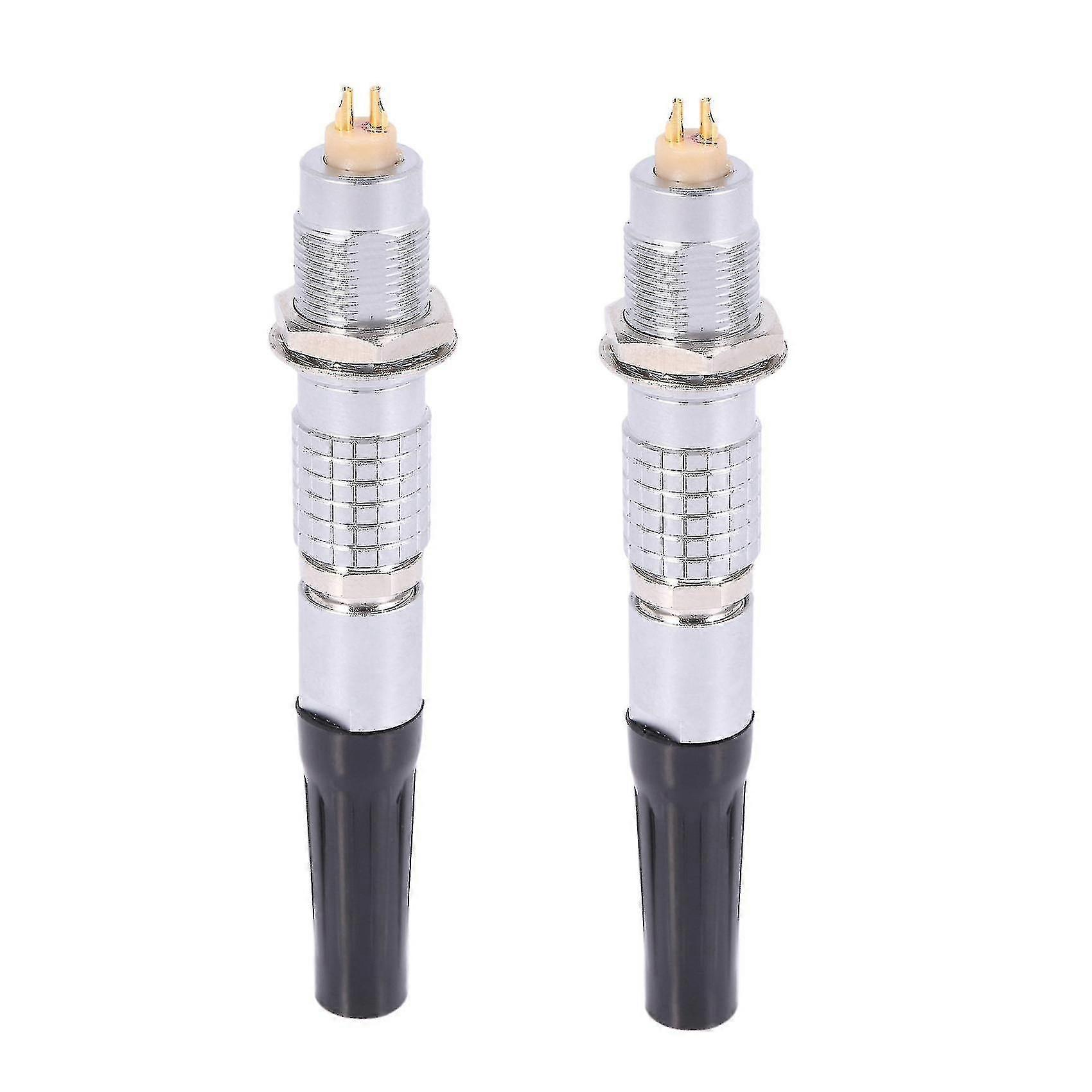 Compatible With2x 2pin Push Pull Circular Aviation Connector Compatible