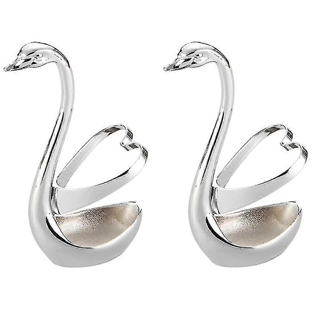 Stainless Steel Swan Tableware Rack Household Tableware Rack -heart
