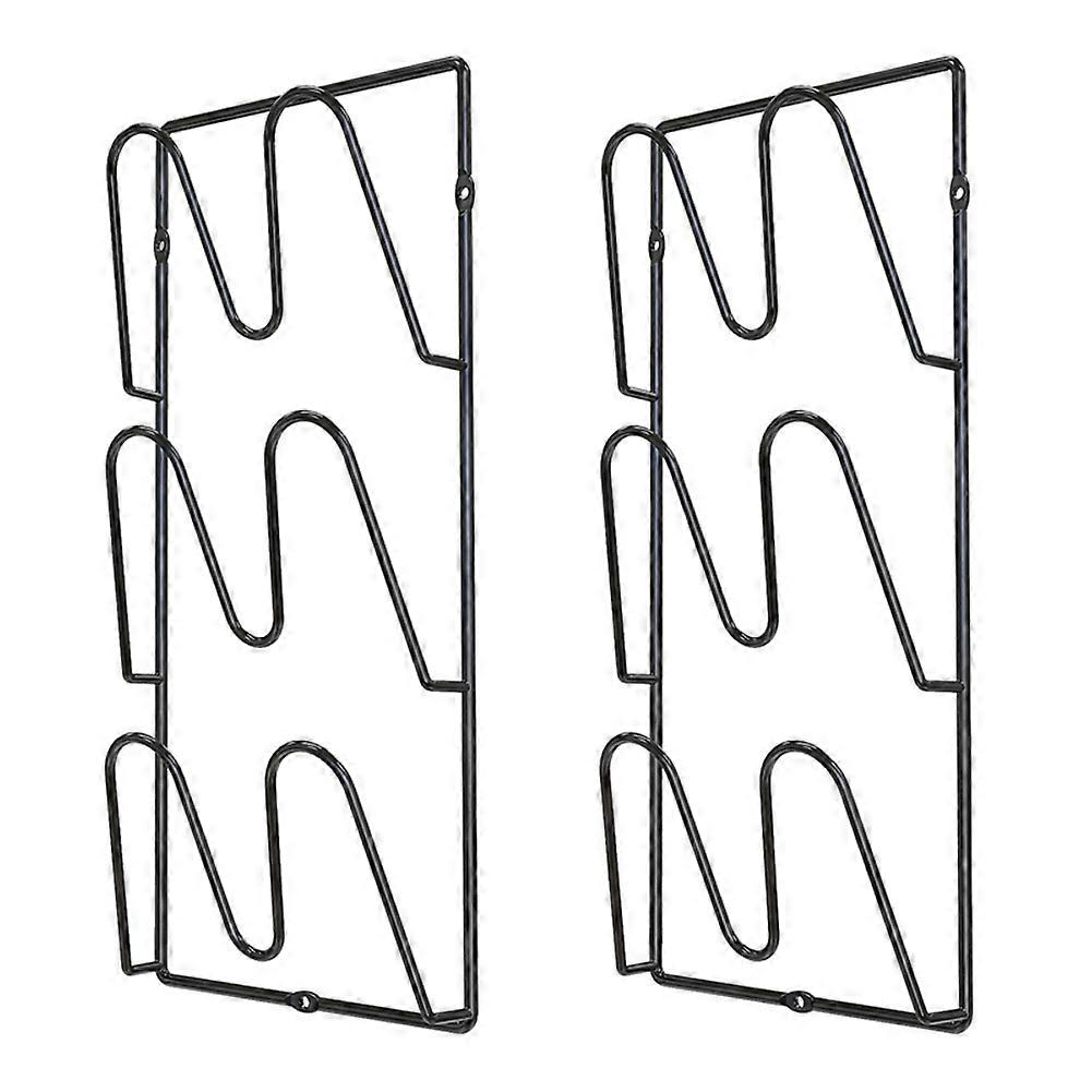 2er-Pack Topfdeckelhalter für Küchenschrank - Wand- oder Türmontage Deckel-Organizer-Rack