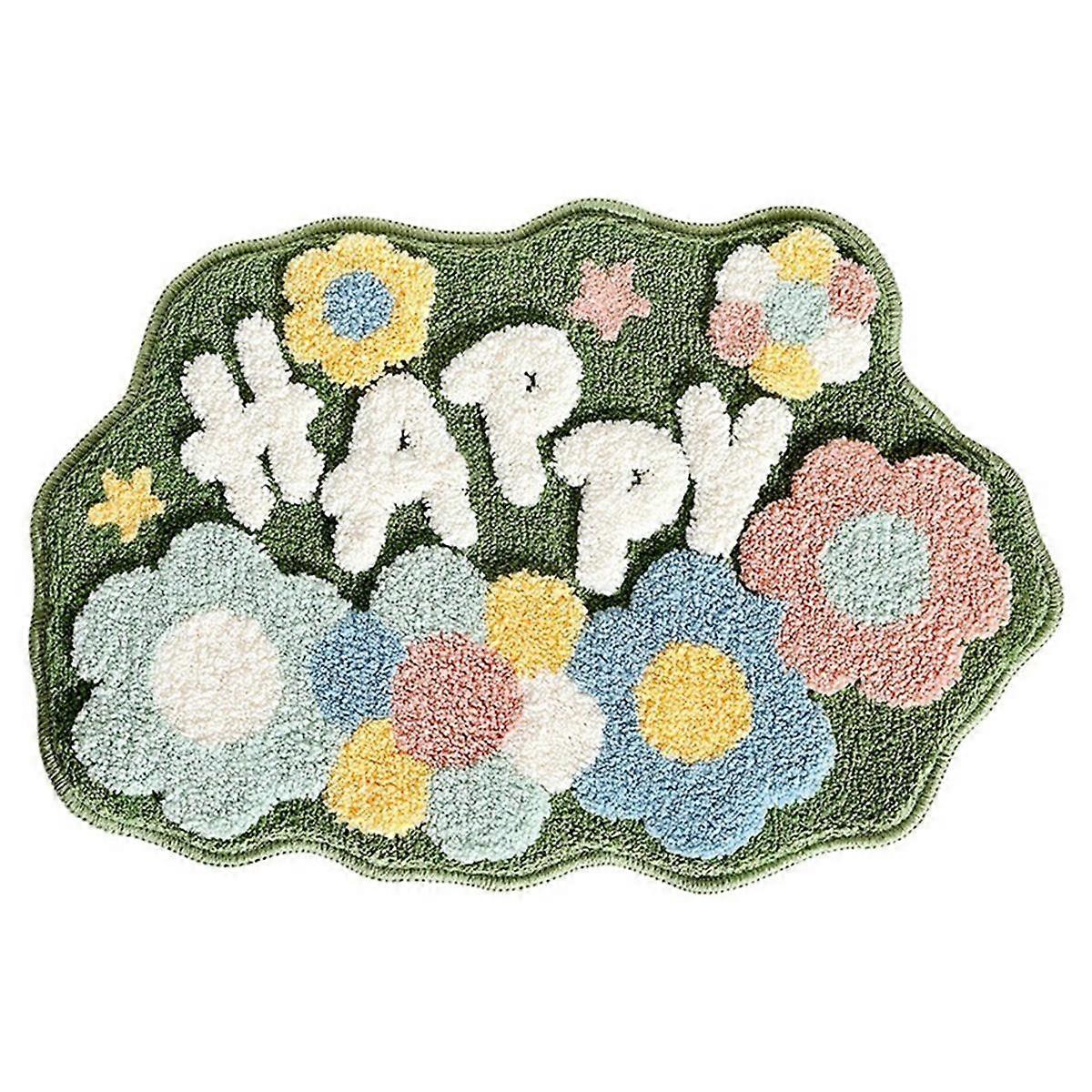 Cute Bathroom Rug Bath Mats Super Absorbent Soft Microfiber Non- Bath Mat Entrance Door Mat Toilet