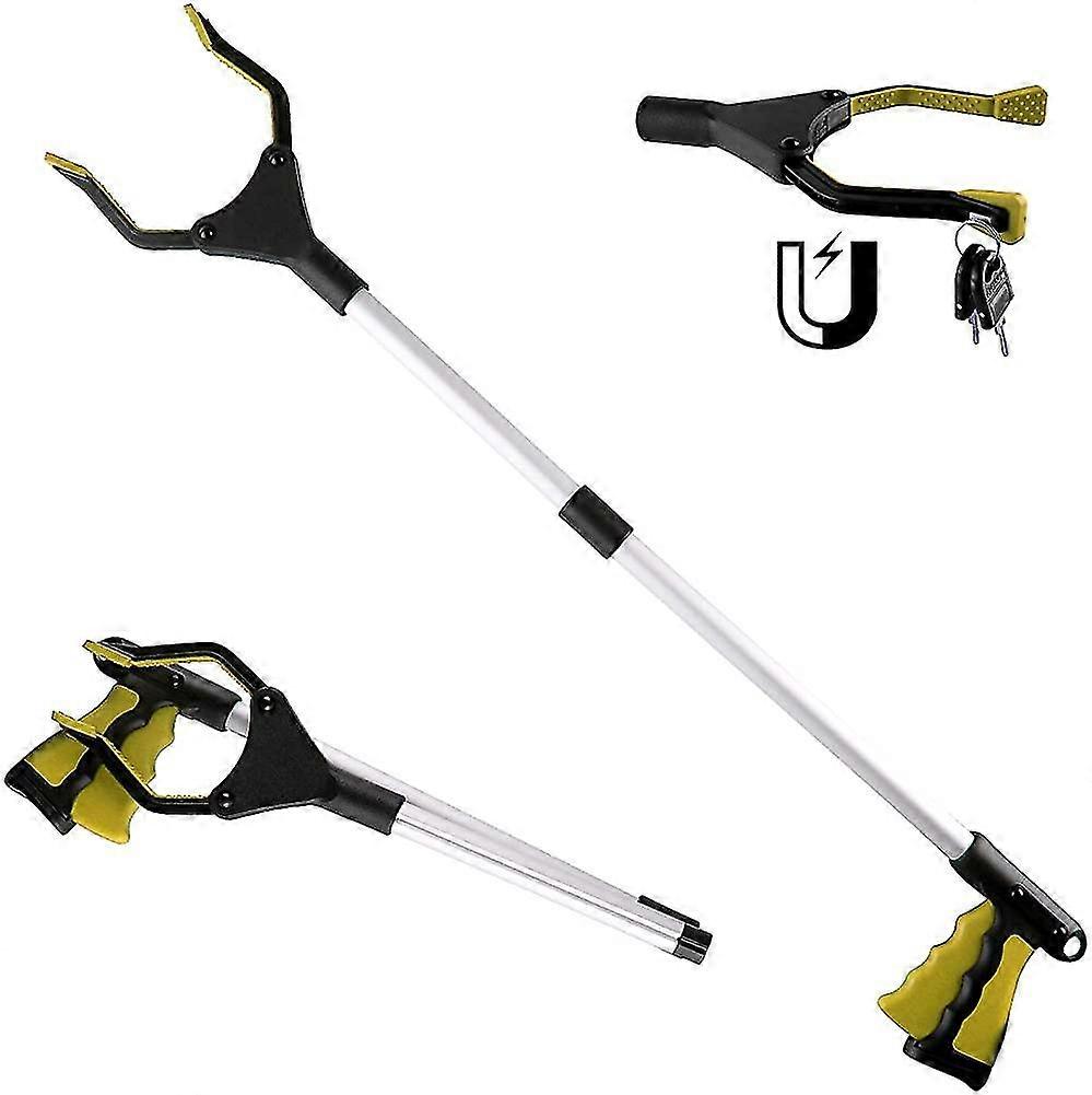 Portable Pickup Clamps, 32 Inch Multifunctional Pickup Grabber, Adjustable