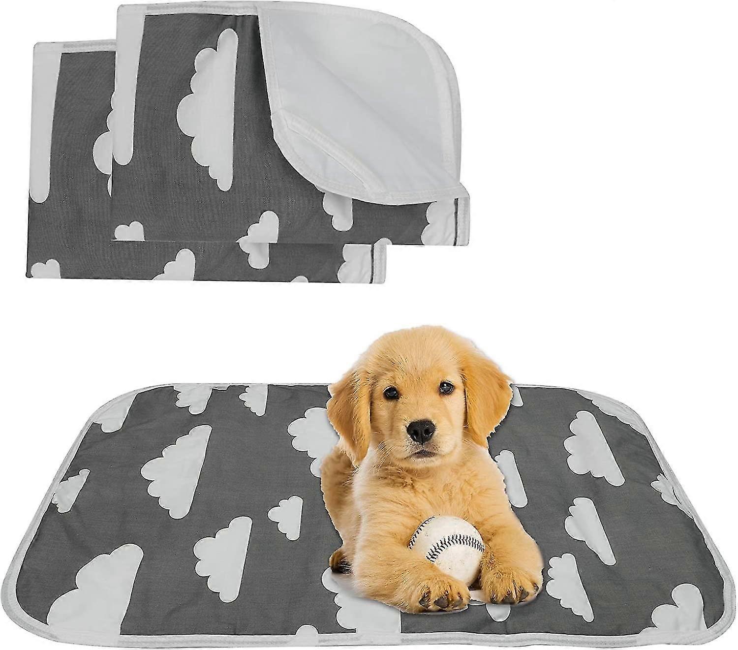 2 Pack Reusable Puppy Padswashable Puppy Training Pads Absorbency Puppy Pee Pads