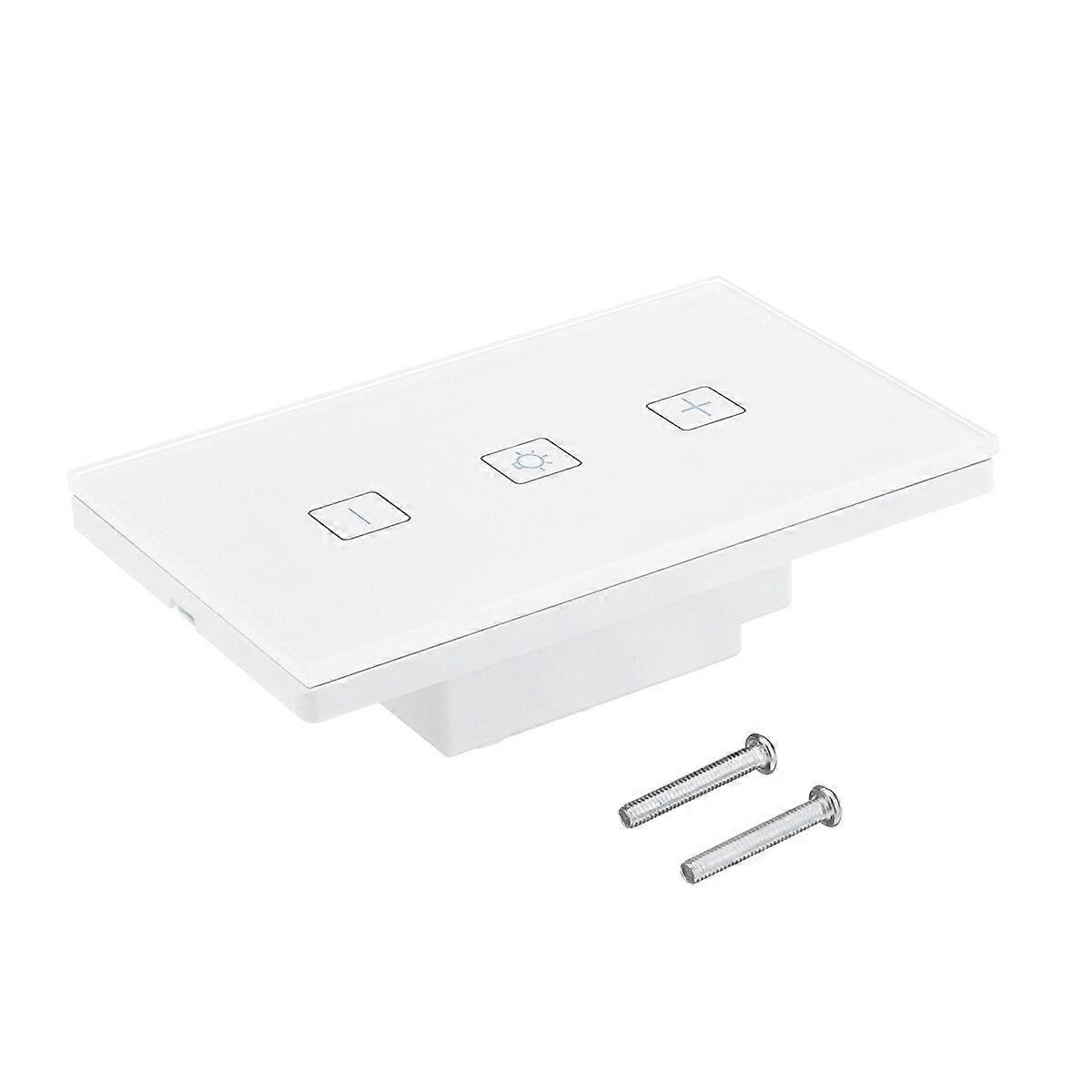 Wifi Smart Dimmer Light Wall Switch Touch Remote Control Work With Alexa/google Home