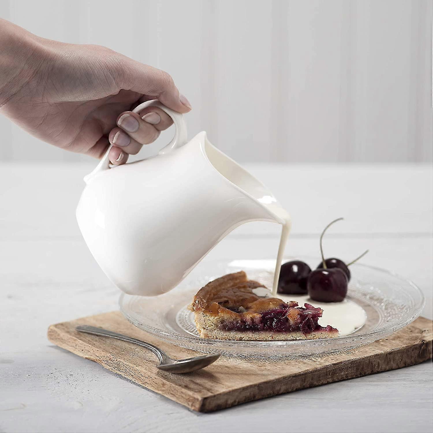 450ml Creative Ceramic With Handle Ceramic Milk Jug Pull Flower Cup Fancy Coffee Milk Cup