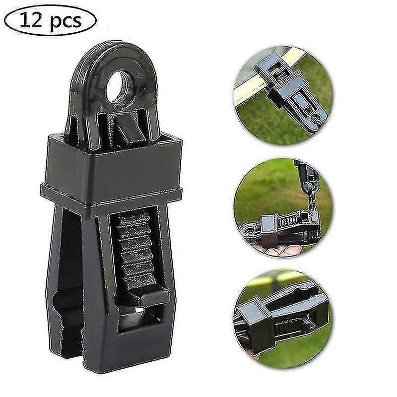 12 Pcs Tent Clip, Plastic Multifunctional Portable For Camping