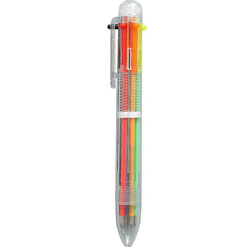 1pc Hot 6in1 Multicolor Rainbow Ballpoint